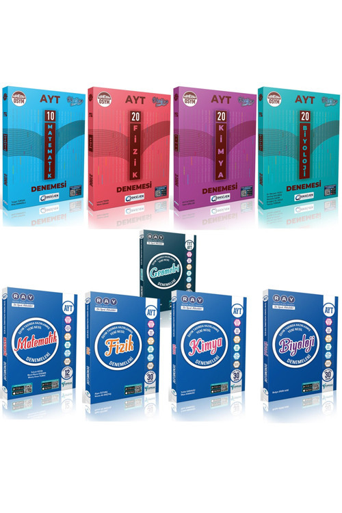 Torpak Yayınları Ayt Matematik Fizik Kimya Biyoloji Deneme Seti (9 Kitap)