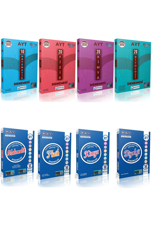 Torpak Yayınları Ayt Matematik Fizik Kimya Biyoloji Deneme Seti (8 Kitap)