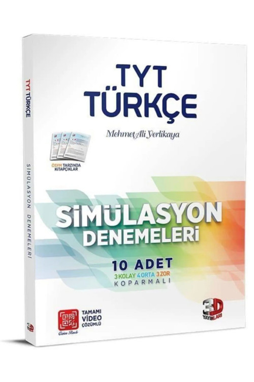 Simülasyon Tyt Türkçe Aşamalı 10 Deneme Seti (Koparmalı-3 Kolay- 4 Orta-3 Zor)