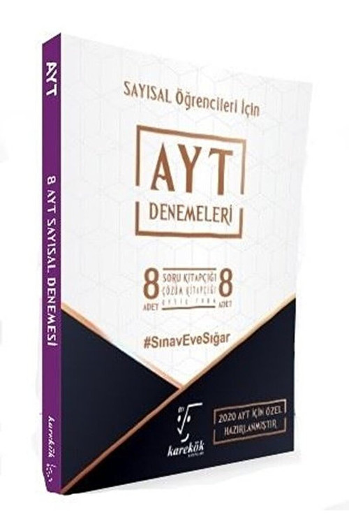 Sayısal Öğrenciler İçin 8 Ayt Denemeleri / Kolektif / Karekök Yayıncılık / 9786057711700