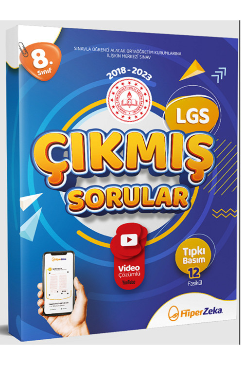 Hiper Zeka 8.Sınıf Lgs 2018-2023 Çıkmış Sorular | Meb Tıpkı Basım 12 Fasikül Video Çözümlü