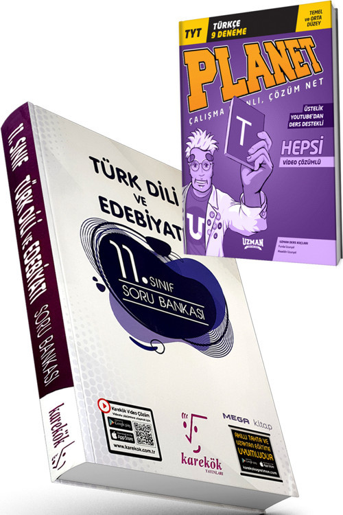 Karekök 11.Sınıf Türk Dili Edebiyatı Soru Bankası (Uzman Tyt Türkçe 9 Deneme Temel Ve Orta Deneme)