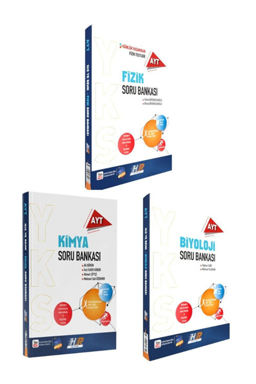 Ayt Fizik Kimya Biyoloji Soru Bankası Seti 3'Lü
