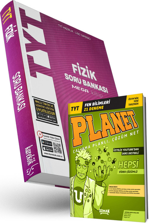 Karekök Tyt Fizik Soru Bankası 2024 (Uzman Yayınları Tyt Fen Bilimleri Planet 21 Deneme Hediyeli)