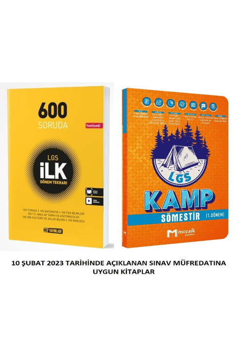 Hız 8. Sınıf Lgs Ilk 600 1. Dönem Tekrar Kitabı Ve Mozaik Lgs Kamp 1. Dönem