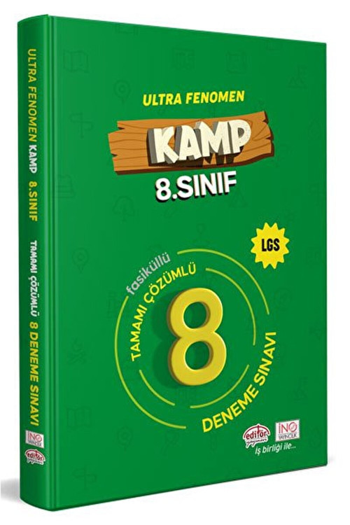 8. Sınıf Kamp Fenomen Lgs Tamamı Çözümlü 8 Deneme Sınavı / Editör Yayınevi / 9786052803974