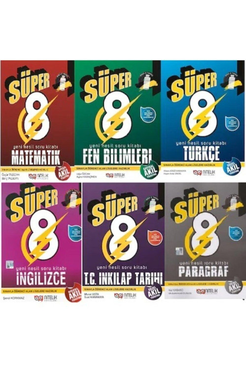 Nitelik 8.Sınıf Süper 8 Lgs 2024 Yeni Baskı Set