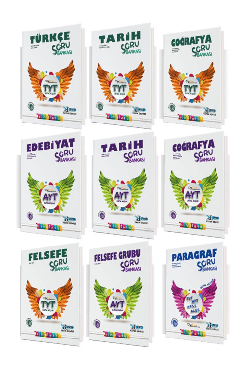 Tyt Ve Ayt Sözel+Paragraf Soru Bankası Seti 9 Kitap