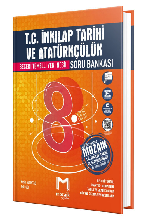 2024 Baskı Mozaik Lgs 8. Sınıf İnkılap Tarihi Soru Bankası