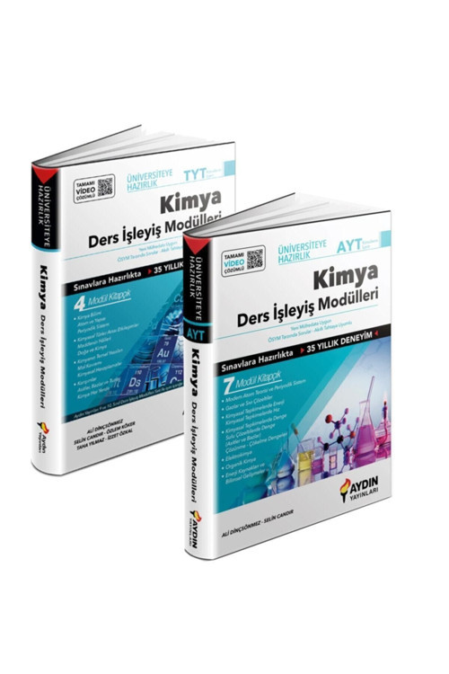 Üniversiteye Hazırlık Tyt-Ayt Kimya Ders Işleyiş Modülleri Seti