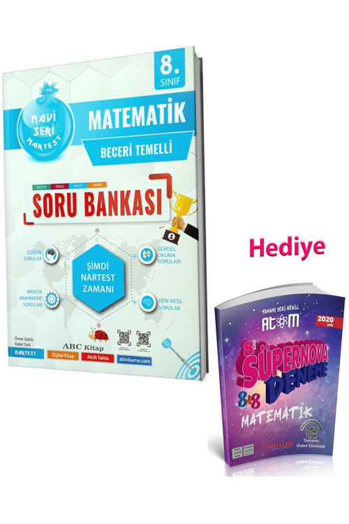 8. Sınıf Mavi Matematik Soru Bankası + Süpernova Lgs Matematik Deneme (2 Kitap)