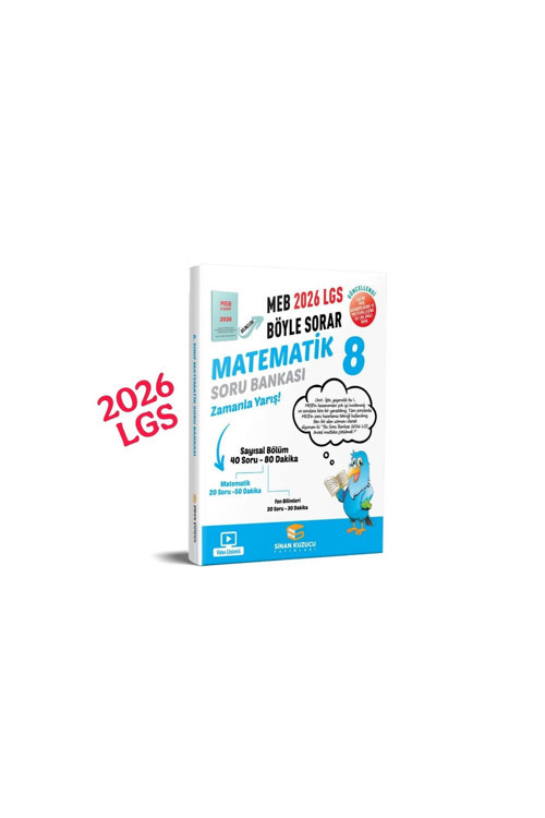 8. Sınıf 2026 Lgs Meb Böyle Sorar Matematik Soru Bankası Video Çözümlü-Güncel Baskı-Booksy