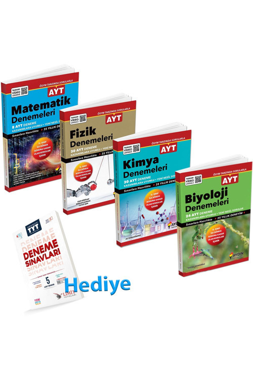 Aydın Ayt 1.Dönem Deneme Sınavları Mfkb + Liimt Tyt 5 Deneme