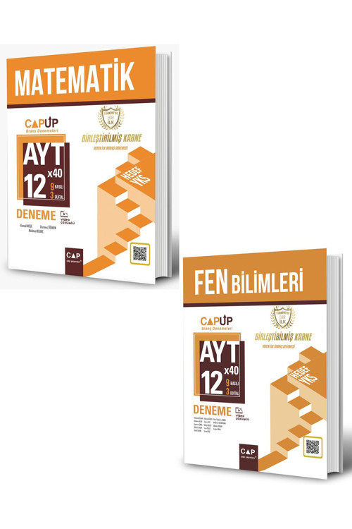 2024 Çap Ayt Matematik 12 X 40 Ve Fen Bilimleri 12 X 40 Up Deneme Seti (2 Kitap)
