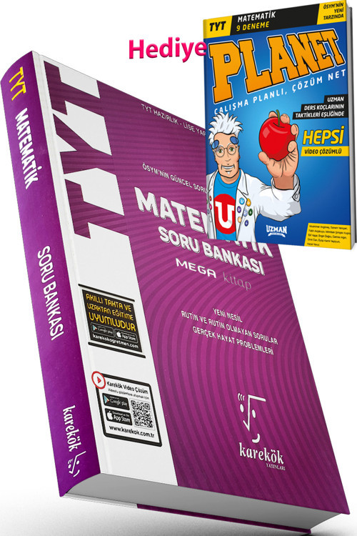 Karekök Tyt Matematik Soru Bankası 2024 (Uzman Tyt Matematik 9 Lu Deneme Hediyeli)