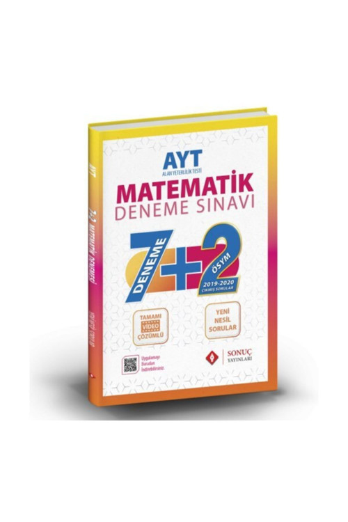 Ayt Matematik 7+2 Deneme Sınavı / Kolektif / Sonuç Yayınları / 9786057943576
