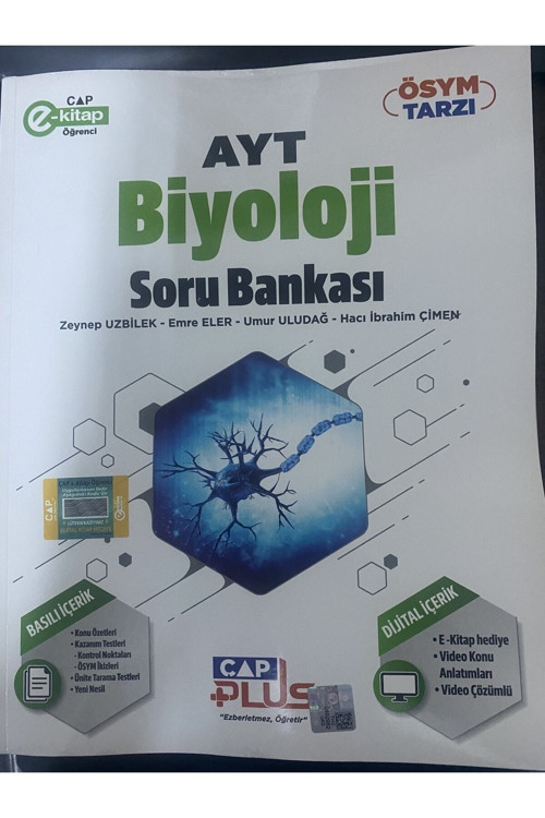 Yks Ayt Biyoloji Plus Soru Bankası