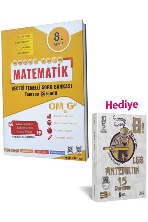 8. Sınıf Omage Gold Matematik Soru Bankası Ve Isem Matematik Deneme (2 Kitap)