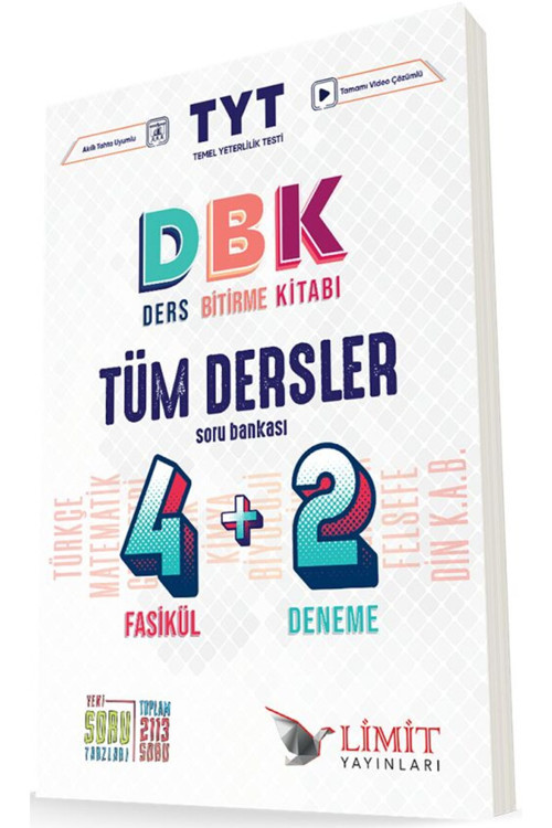 Limit Tyt Tüm Dersler Soru Bankası (Dbk) 4 Fasikül+2 Deneme