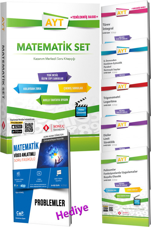 2024 Sonuç Ayt Matematik Modüler Set (Çap Problemler Video Anlatımlı Soru Fasikülü Hediyeli)