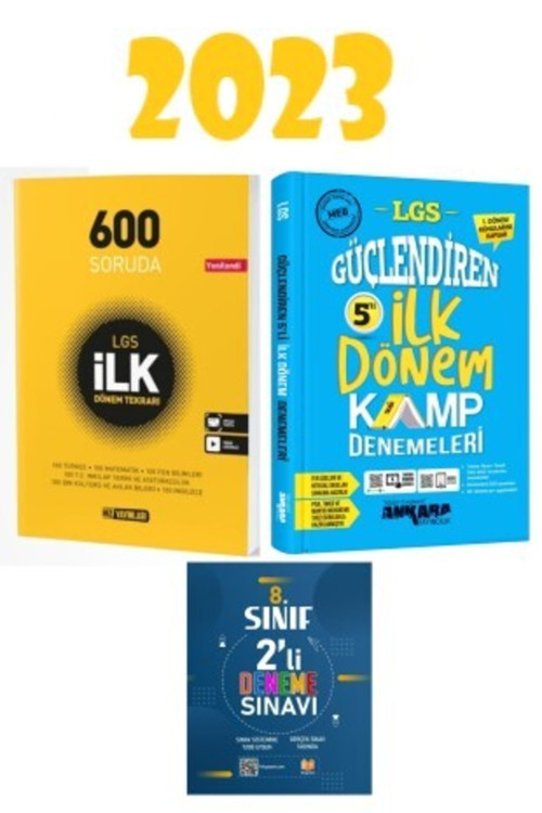 Lgs “1. Dönem” 5'Li Kamp Denemeleri + Hız Yayınları 8. Sınıf 600 Soruda Ilk Dönem Tekrarı