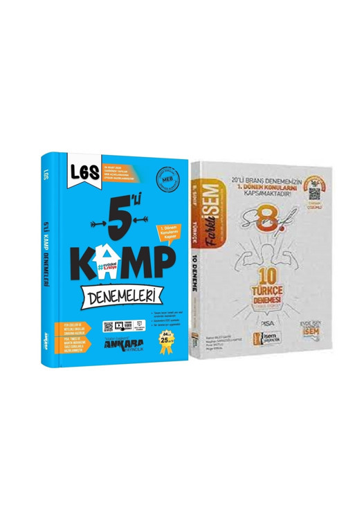 Lgs 1. Dönem Kamp Denemeleri 5 Li +Farklı Isem 1. Dönem 10 Lu Türkçe Denemeleri