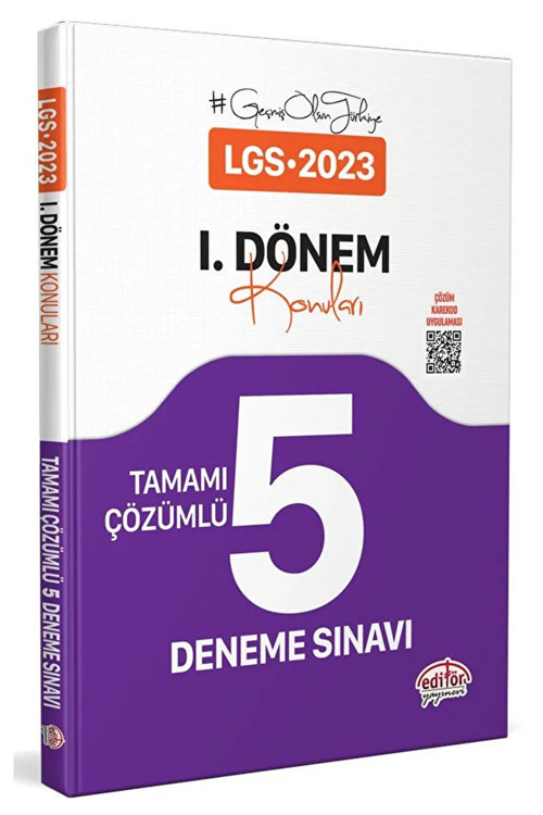 Lgs 1. Dönem Tamamı Çözümlü 5 Fasiküllü Deneme / Kolektif / Editör Yayınevi / 9786052802243