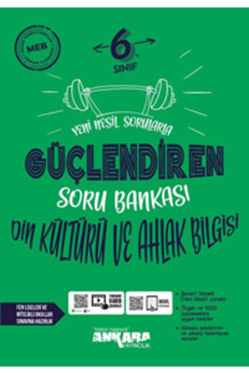 6. Sınıf Din Kültürü Ahlak Bilgisi Soru Bankası Güçlendiren 9786052662304