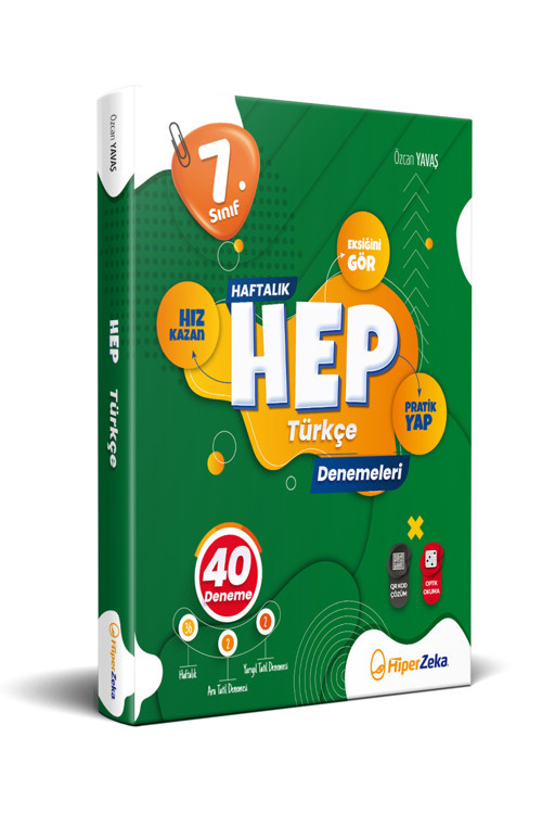 7. Sınıf Haftalık Hep Türkçe 40 Deneme Özcan Yavaş