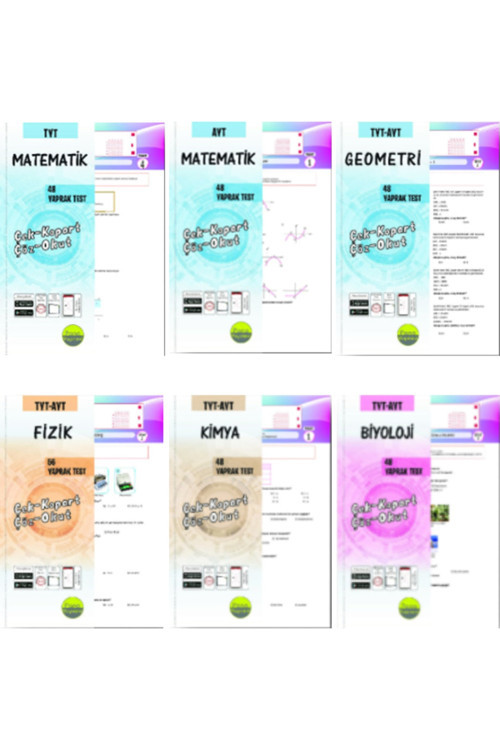 Delta Kültür Pano Tyt Ayt Matematik Geometri Fkb Sayısal Yaprak Test Seti 6'Lı