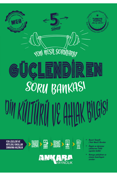 5. Sınıf Güçlendiren Din Kültürü Ve Ahlak Bilgisi Soru Bankası 2024-2025 Güncel Son Baskı