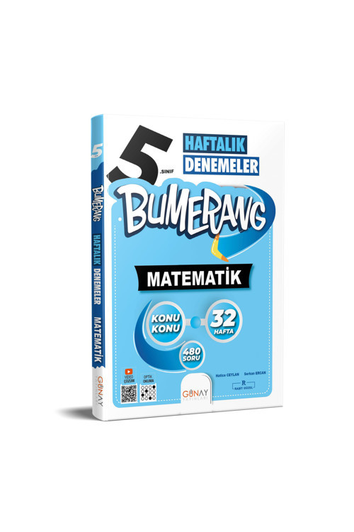 Yayıncılık 5. Sınıf Matematik Bumerang Haftalık Denemeler Güncel
