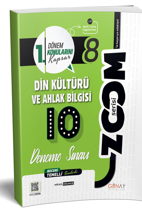 8. Sınıf 1. Dönem Din Kültürü Ve Ahlak Bilgisi 10’Lu Branş Denemeleri 2023