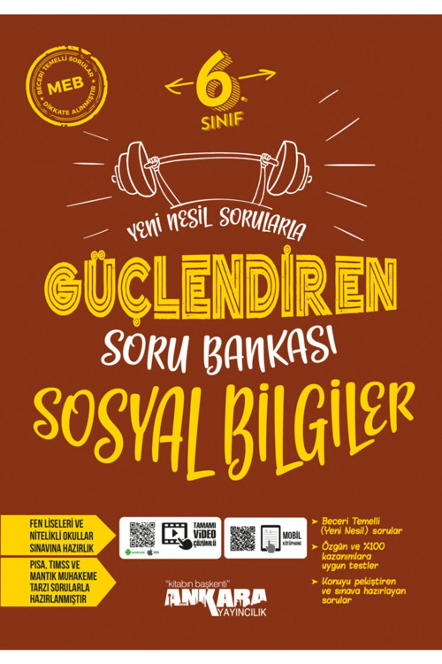 6. Sınıf Sosyal Bilgiler Güçlendiren Soru Bankası 2022-23 Dönemi