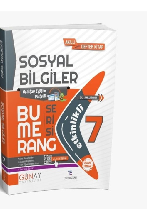 7.Sınıf Sosyal Bilgiler Etkinlikli Bumerang Serisi Soru Bankası
