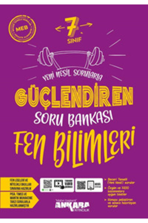 7. Sınıf Fen Bilimleri Soru Bankası Güçlendiren 9786052662175
