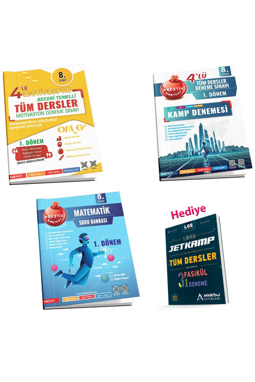 Lgs 1.Dönem Kamp Ve Deneme Seti + Avantaj Yayınları Lgs Tüm Dersler 1. Dönem Kamp (4 Kitap)