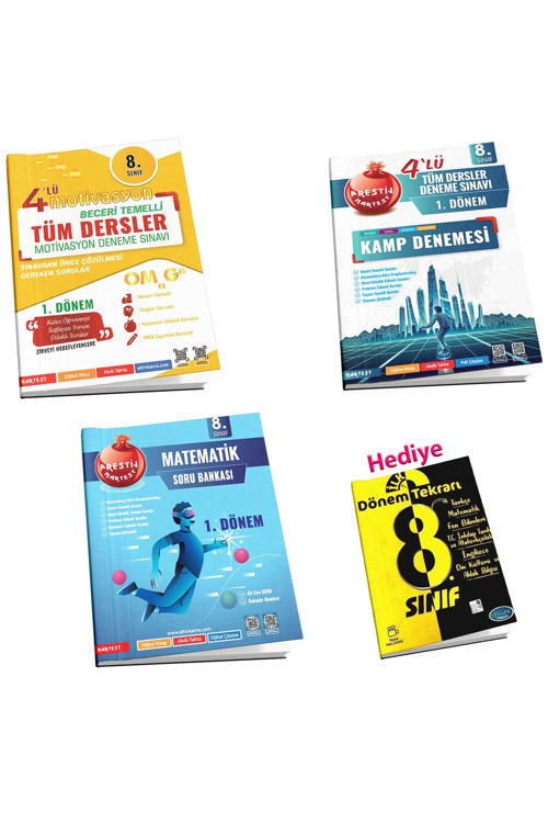 Lgs 1.Dönem Kamp Ve Deneme Seti + Efsane Yayınalrı 8.Sınıf 1. Dönem Tekrar Kitabı (4 Kitap)
