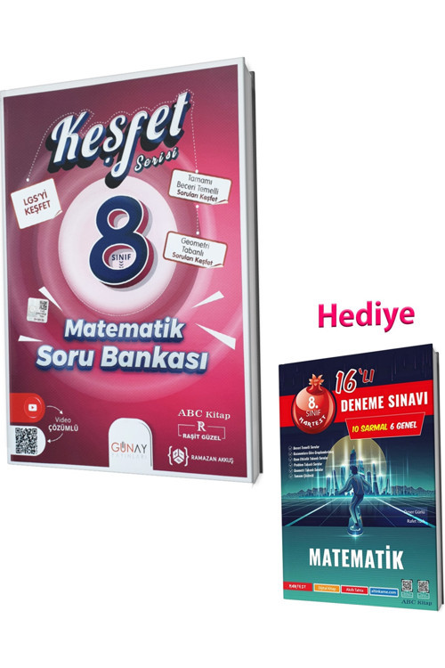 8.Sınıf Matematik Keşfet Soru Bankası Ve Nartest Mod Matematik Deneme 2023 (2 Kitap)