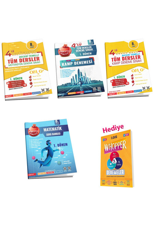 Lgs 1.Dönem Kamp Ve Deneme Seti + Limit 1.Dönem 3'Lü Deneme (5 Kitap)