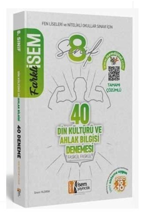 Isem 8. Sınıf Farklı Isem Din Kültürü Ve Ahlak Bilgisi 40 Sarmal Deneme Isem Yayıncılık