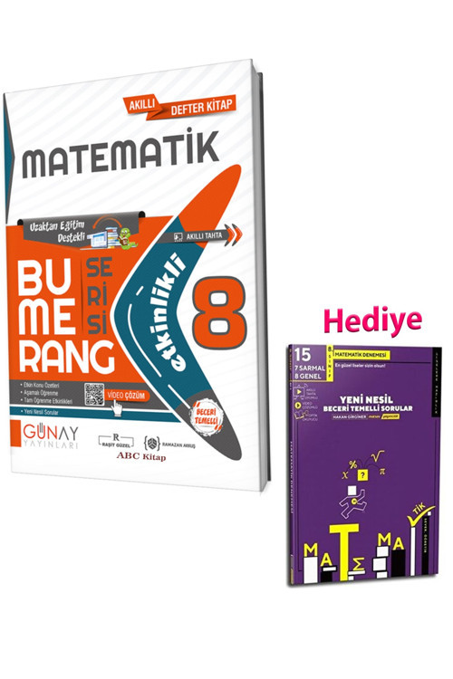 8.Sınıf Bumerang Etkinlikli Matematik Ve Matsev Matematik Deneme 2023 (2 Kitap)