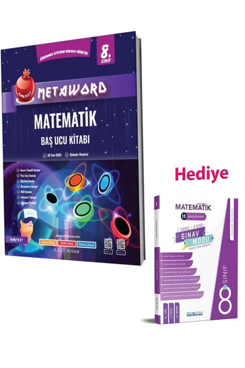 8.Sınıf Metaword Matematik Soru Bankası Ve Pruva Matematik Deneme 2023 (2 Kitap)