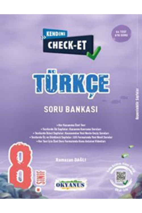 8. Sınıf Türkçe Soru Bankası Kendini Check Et 9786257434010