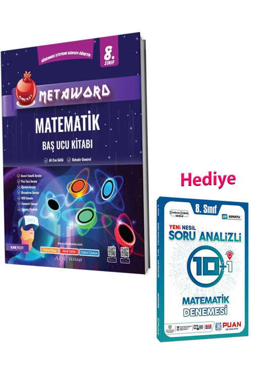8.Sınıf Metaword Matematik Soru Bankası Ve Puan Matematik Deneme 2023 (2 Kitap)
