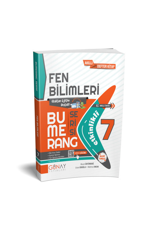 7. Sınıf Fen Bilimleri Bumerang Etkinlikli Kitap Konu Anlatımlı Soru Bankası 2025 Güncel Baskı