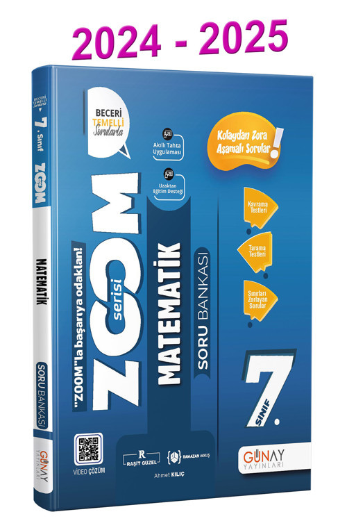2024 2025 7.Sınıf Zoom Serisi Matematik Soru Bankası