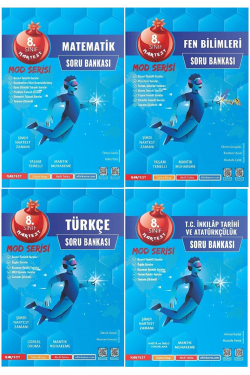 Nartest 8.Sınıf Lgs Mod Serisi 4'Lü Soru Bankası Seti