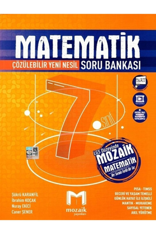 Mozaik 7. Sınıf Matematik Soru Bankası Ayraç Hediye