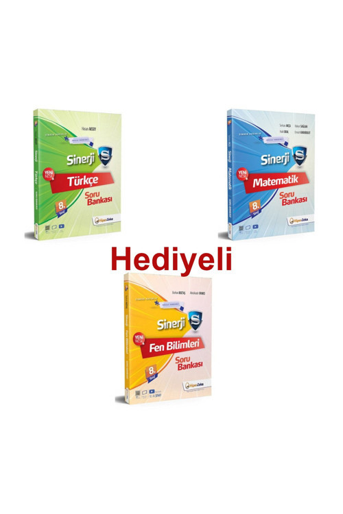 Hiper Zeka 8. Sınıf Sinerji Türkçe Matematik Fen Soru Bankası Seti + Tüm Dersler